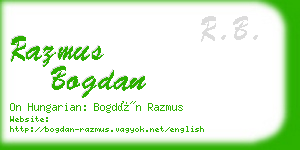 razmus bogdan business card